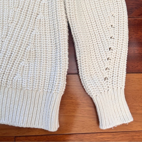 Everlane The Texture Chunky Cable Knit Sweater Size XS - Picture 4 of 7